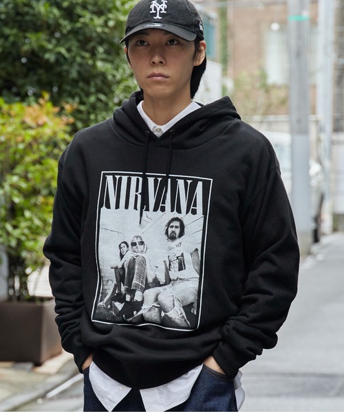 GOOD ROCK SPEED(グッドロックスピード)の「GOOD ROCK SPEED/グッドロックスピード NIRVANA Photo Graphic Hoodie フーディー アメカジ ロック ヴィンテージ ピグメント メンズ レディース 2026秋冬 秋服 冬服(パーカー・メンズ・ブラック・M/L/XL)」の22枚目の写真