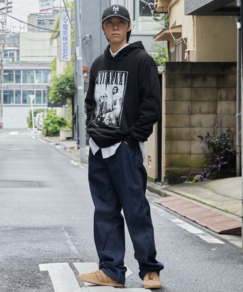 GOOD ROCK SPEED(グッドロックスピード)の「GOOD ROCK SPEED/グッドロックスピード NIRVANA Photo Graphic Hoodie フーディー アメカジ ロック ヴィンテージ ピグメント メンズ レディース 2026秋冬 秋服 冬服(パーカー・メンズ・ブラック・M/L/XL)」の17枚目の写真