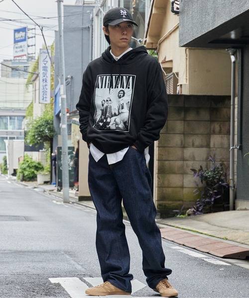 GOOD ROCK SPEED(グッドロックスピード)の「GOOD ROCK SPEED/グッドロックスピード NIRVANA Photo Graphic Hoodie フーディー アメカジ ロック ヴィンテージ ピグメント メンズ レディース 2026秋冬 秋服 冬服(パーカー・メンズ・ブラック・M/L/XL)」の16枚目の写真