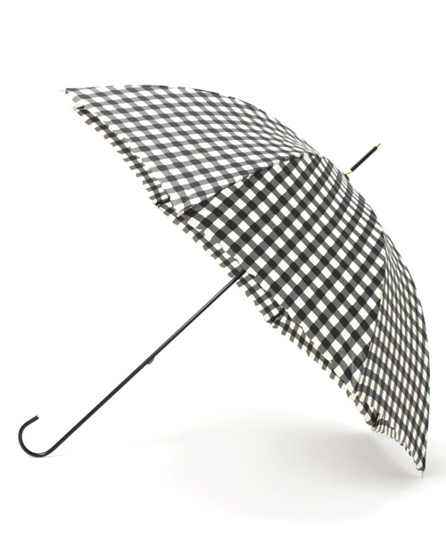 Wpc.(ダブリュピーシー)の「【w.p.c】ギンガムチェック【雨傘】(長傘・レディース・ブルー/グリーン/ブラック・フリー)」の1枚目の写真