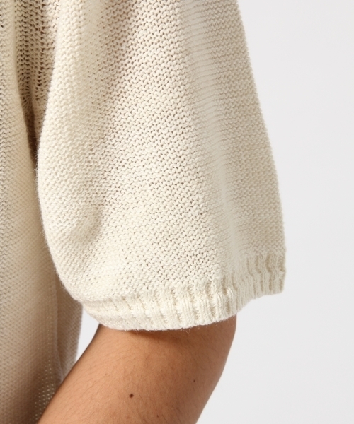 RAGEBLUE（レイジブルー）の「リネン混ニットクルー半袖/721390（ニット/セーター・メンズ・ホワイト/ベージュ/ライトブルー/ブラック/ベージュ系その他・MEDIUM/LARGE）」の16枚目の写真