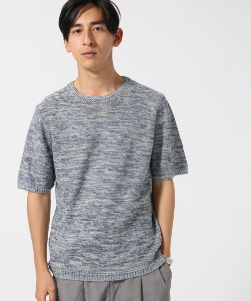 RAGEBLUE（レイジブルー）の「リネン混ニットクルー半袖/721390（ニット/セーター・メンズ・ホワイト/ベージュ/ライトブルー/ブラック/ベージュ系その他・MEDIUM/LARGE）」の13枚目の写真