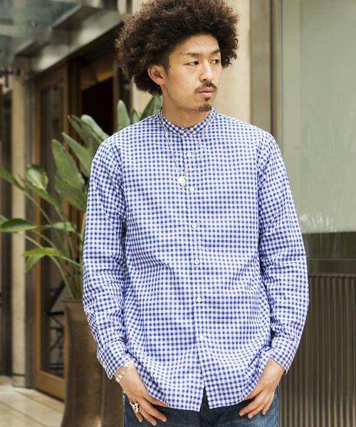 UNITED ARROWS & SONS（ユナイテッドアローズアンドサンズ）の「UNITED ARROWS & SONS（ユナイテッドアローズ＆サンズ）P-SHIRT GGM SHIRT◆（シャツ/ブラウス・メンズ・コバルトブルー/レッド/オレンジ/イエロー・SMALL/X-LARGE/MEDIUM/LARGE）」の2枚目の写真
