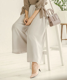 Re:EDIT | フレアシルエットソフトツイルスカンツ/ワイドパンツ[2016秋新作][2016AW展示会][Re:EDIT/リエディ](その他パンツ)