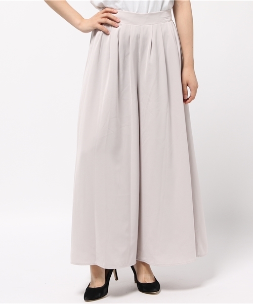 Re:EDIT（リエディ）の「フレアシルエットソフトツイルスカンツ/ワイドパンツ[2016秋新作][2016AW展示会][Re:EDIT/リエディ]（その他パンツ・レディース・モカ/ネイビー/ブラック/ピンクベージュ/ブラウン/グレー・MEDIUM/SMALL/LARGE）」の16枚目の写真