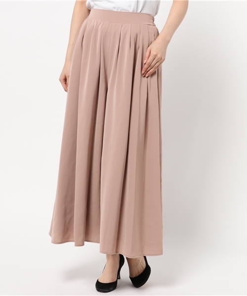 Re:EDIT（リエディ）の「フレアシルエットソフトツイルスカンツ/ワイドパンツ[2016秋新作][2016AW展示会][Re:EDIT/リエディ]（その他パンツ・レディース・モカ/ネイビー/ブラック/ピンクベージュ/ブラウン/グレー・MEDIUM/SMALL/LARGE）」の18枚目の写真