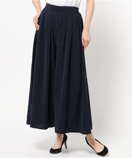 Re:EDIT（リエディ）の「フレアシルエットソフトツイルスカンツ/ワイドパンツ[2016秋新作][2016AW展示会][Re:EDIT/リエディ]（その他パンツ・レディース・モカ/ネイビー/ブラック/ピンクベージュ/ブラウン/グレー・MEDIUM/SMALL/LARGE）」の11枚目の写真