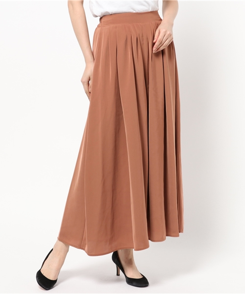 Re:EDIT（リエディ）の「フレアシルエットソフトツイルスカンツ/ワイドパンツ[2016秋新作][2016AW展示会][Re:EDIT/リエディ]（その他パンツ・レディース・モカ/ネイビー/ブラック/ピンクベージュ/ブラウン/グレー・MEDIUM/SMALL/LARGE）」の12枚目の写真