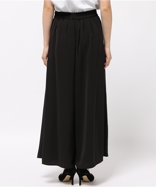 Re:EDIT（リエディ）の「フレアシルエットソフトツイルスカンツ/ワイドパンツ[2016秋新作][2016AW展示会][Re:EDIT/リエディ]（その他パンツ・レディース・モカ/ネイビー/ブラック/ピンクベージュ/ブラウン/グレー・MEDIUM/SMALL/LARGE）」の9枚目の写真