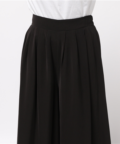 Re:EDIT（リエディ）の「フレアシルエットソフトツイルスカンツ/ワイドパンツ[2016秋新作][2016AW展示会][Re:EDIT/リエディ]（その他パンツ・レディース・モカ/ネイビー/ブラック/ピンクベージュ/ブラウン/グレー・MEDIUM/SMALL/LARGE）」の10枚目の写真