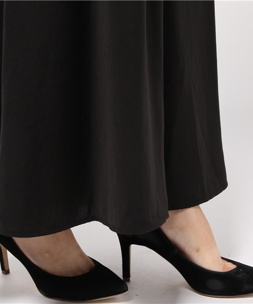 Re:EDIT（リエディ）の「フレアシルエットソフトツイルスカンツ/ワイドパンツ[2016秋新作][2016AW展示会][Re:EDIT/リエディ]（その他パンツ・レディース・モカ/ネイビー/ブラック/ピンクベージュ/ブラウン/グレー・MEDIUM/SMALL/LARGE）」の14枚目の写真