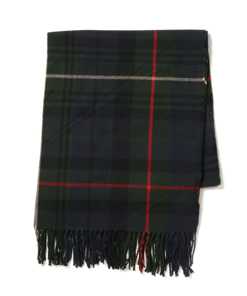 KOBE LETTUCE（コウベレタス）の「チェック柄大判フリンジストール（ストール/ショール・レディース・ホワイト×ブラック/グリーン×オレンジ/ブラウン/グリーン/ホワイト×ネイビー/ネイビー/ボルドー/ホワイト×グリーン/レッド系その他・FREE）」の16枚目の写真