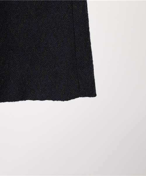 BLUE LABEL CRESTBRIDGE（ブルーレーベルクレストブリッジ）の「シャイニーランダムヘリンボーン　ワンピース（ワンピース・レディース・ネイビー/ベージュ・36/38）」の9枚目の写真