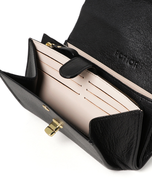 PotioR（ポティオール）の「PotioR（ポティオール）別注ポシェットウォレット（財布・レディース・ホワイト/ブラック・FREE）」の4枚目の写真