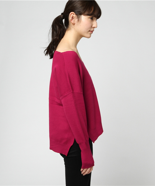 Omekashi(オメカシ)の「総針クルーVニットプルオ(ニット/セーター・レディース・その他14・フリ-)」の3枚目の写真