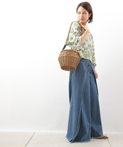 PAPILLONNER（パピヨネ）の「マクラメショルダー付きカゴバッグ（かごバッグ・レディース・ブラック系その他/ブルー系その他・FREE）」の18枚目の写真