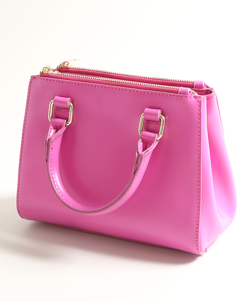 WEGO（ウィゴー）の「WEGO/ミニボストンバッグ（ショルダーバッグ・レディース・シルバー/イエロー/ピンク/レッド・FREE）」の21枚目の写真