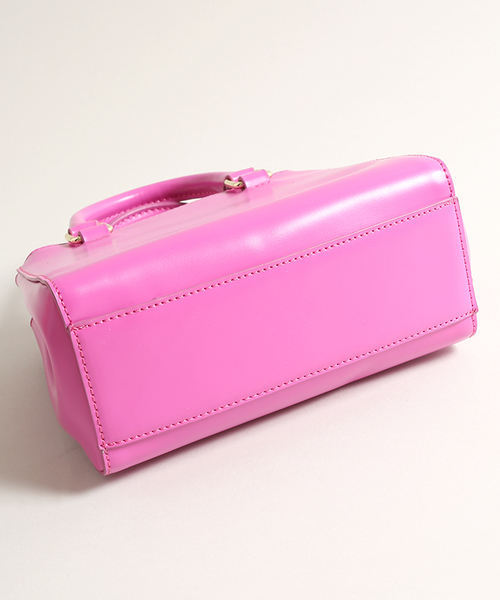 WEGO（ウィゴー）の「WEGO/ミニボストンバッグ（ショルダーバッグ・レディース・シルバー/イエロー/ピンク/レッド・FREE）」の10枚目の写真