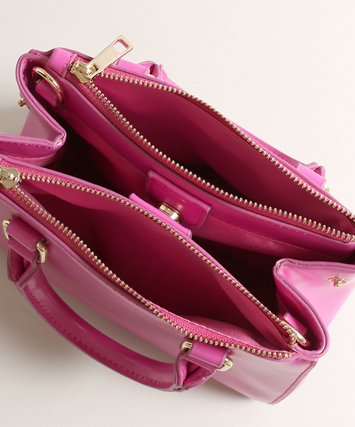 WEGO（ウィゴー）の「WEGO/ミニボストンバッグ（ショルダーバッグ・レディース・シルバー/イエロー/ピンク/レッド・FREE）」の15枚目の写真