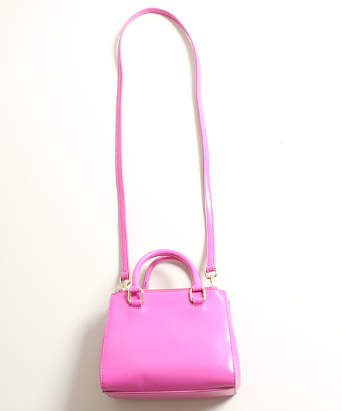 WEGO（ウィゴー）の「WEGO/ミニボストンバッグ（ショルダーバッグ・レディース・シルバー/イエロー/ピンク/レッド・FREE）」の8枚目の写真