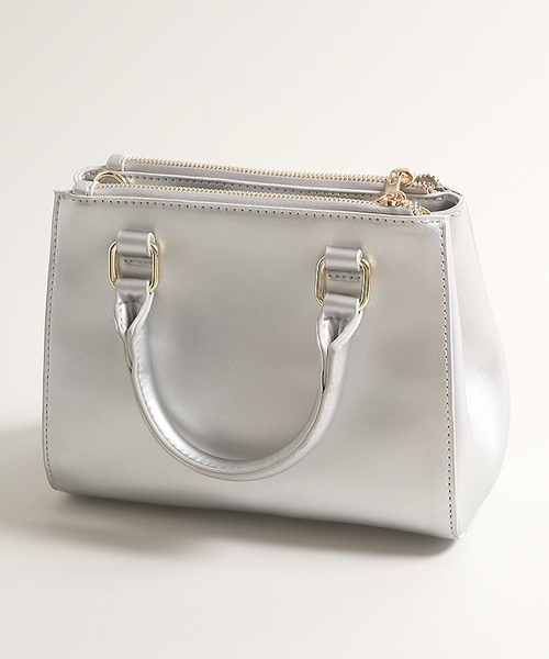 WEGO（ウィゴー）の「WEGO/ミニボストンバッグ（ショルダーバッグ・レディース・シルバー/イエロー/ピンク/レッド・FREE）」の19枚目の写真