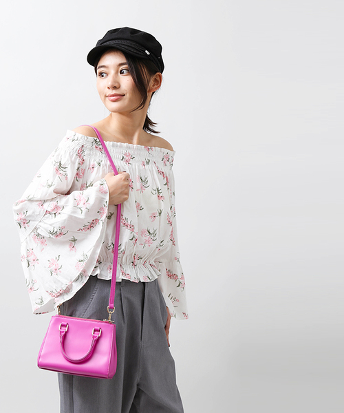 WEGO（ウィゴー）の「WEGO/ミニボストンバッグ（ショルダーバッグ・レディース・シルバー/イエロー/ピンク/レッド・FREE）」の22枚目の写真