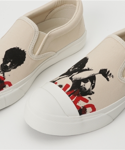 HYSTERIC GLAMOUR(ヒステリックグラマー)の「THE HEART BREAKERS/TOE プリント スリッポン(スリッポン・レディース・ホワイト・23cm/24cm/25cm)」の2枚目の写真