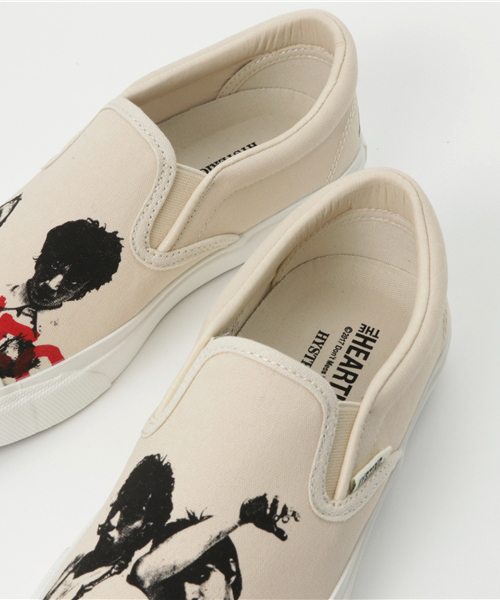 HYSTERIC GLAMOUR(ヒステリックグラマー)の「THE HEART BREAKERS/TOE プリント スリッポン(スリッポン・レディース・ホワイト・23cm/24cm/25cm)」の8枚目の写真