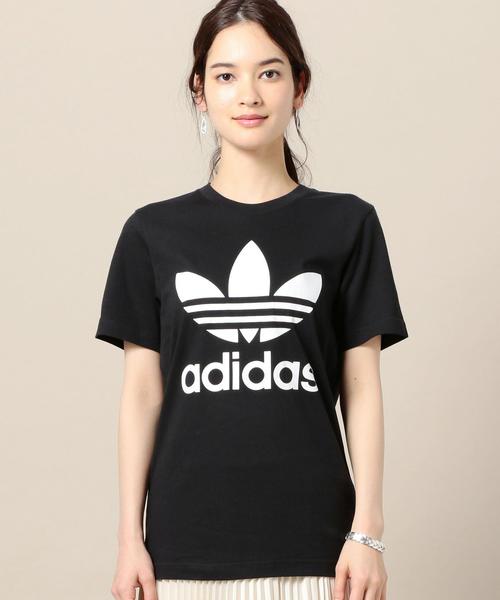adidas（アディダス）の「＜adidas＞トレフォイルTシャツ（Tシャツ/カットソー・レディース・ホワイト/ブラック/レッド・X-SMALL）」の5枚目の写真