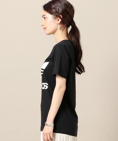 adidas（アディダス）の「＜adidas＞トレフォイルTシャツ（Tシャツ/カットソー・レディース・ホワイト/ブラック/レッド・X-SMALL）」の6枚目の写真