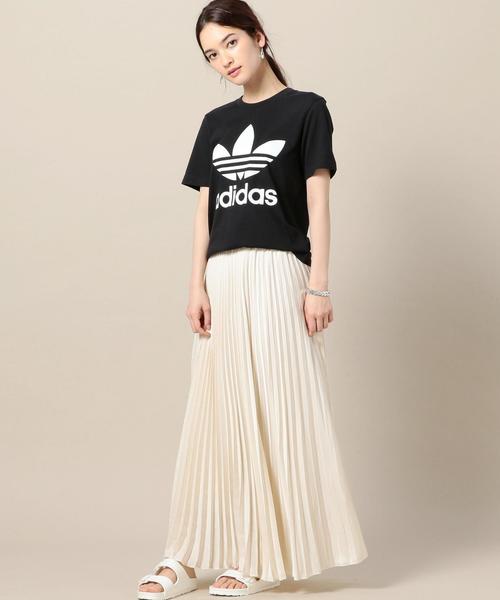 adidas（アディダス）の「＜adidas＞トレフォイルTシャツ（Tシャツ/カットソー・レディース・ホワイト/ブラック/レッド・X-SMALL）」の7枚目の写真