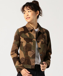 LEVI'S(R) MADE&CRAFTED(TM) ショート丈ミリタリージャケット カモフラ CROP MILITARY JACKET