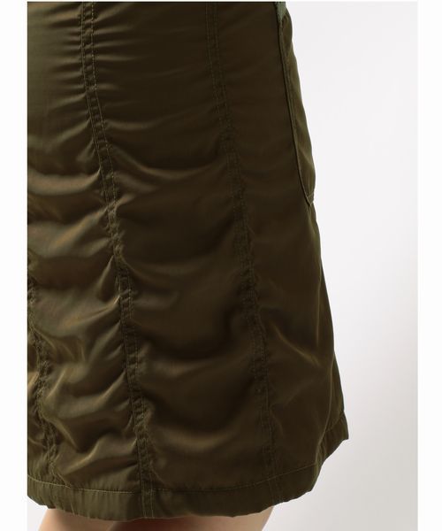 AVIREX(アヴィレックス)の「avirex/ アヴィレックス/ ZIPPERED KNEE LENGTH MA-1 SKIRT/ ジッパー ひざ丈 MA-1 スカート(スカート・レディース・ブラック/オリーブ・MEDIUM/SMALL)」の10枚目の写真