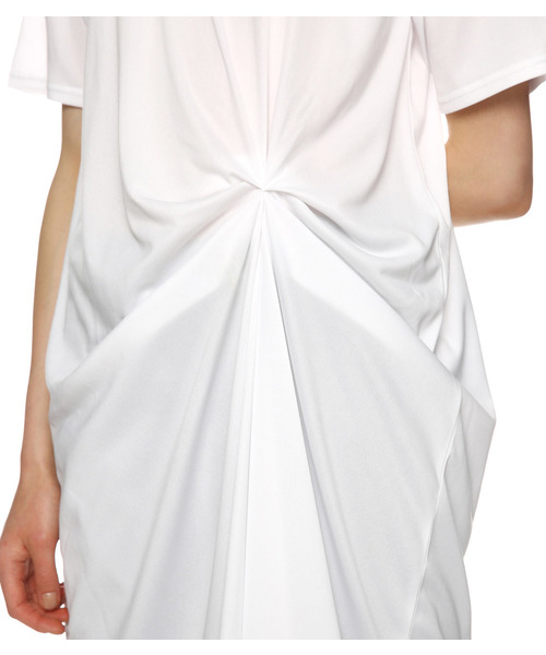 RIM.ARK（リムアーク）の「ソフトスムースアシンメトリーワンピース（ワンピース・レディース・ブラック/グレー/ホワイト/ワインレッド・1/2）」の22枚目の写真