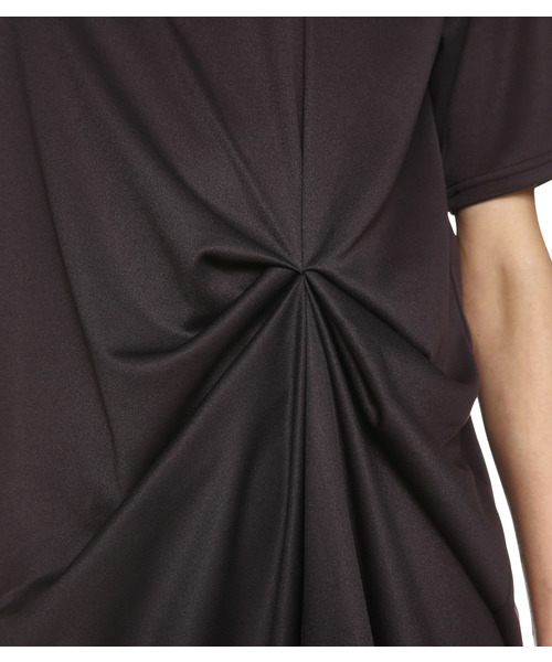 RIM.ARK（リムアーク）の「ソフトスムースアシンメトリーワンピース（ワンピース・レディース・ブラック/グレー/ホワイト/ワインレッド・1/2）」の18枚目の写真
