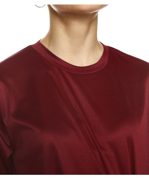 RIM.ARK（リムアーク）の「ソフトスムースアシンメトリーワンピース（ワンピース・レディース・ブラック/グレー/ホワイト/ワインレッド・1/2）」の14枚目の写真