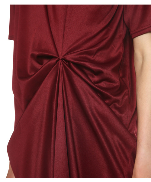 RIM.ARK（リムアーク）の「ソフトスムースアシンメトリーワンピース（ワンピース・レディース・ブラック/グレー/ホワイト/ワインレッド・1/2）」の16枚目の写真