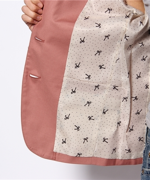 one after another NICE CLAUP（ワンアフターアナザーナイスクラップ）の「テーラードジャケット（テーラードジャケット・レディース・ネイビー/イエロー/ピンク系その他・MEDIUM/LARGE）」の12枚目の写真