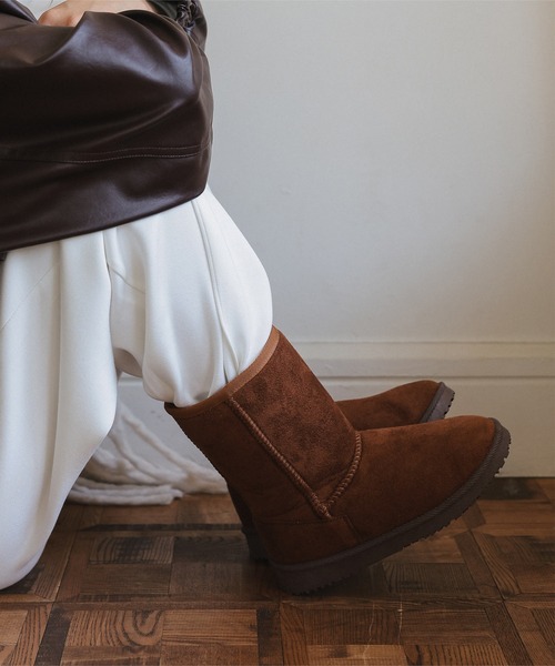 ベーシックミドル丈ムートンブーツ（ブーツ）｜KOBE LETTUCE