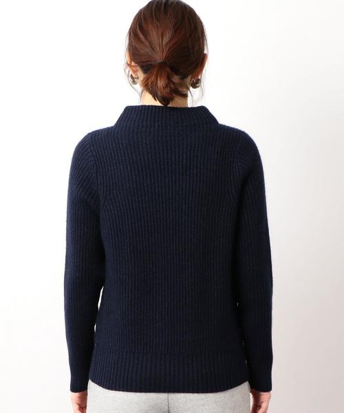 green label relaxing（グリーンレーベルリラクシング）の「RF ラメ ハイネック ニット ◆（ニット/セーター・レディース・オフホワイト/ネイビー/ライラック/ライトピンク・FREE）」の15枚目の写真