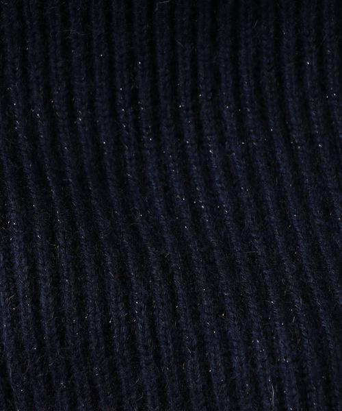 green label relaxing（グリーンレーベルリラクシング）の「RF ラメ ハイネック ニット ◆（ニット/セーター・レディース・オフホワイト/ネイビー/ライラック/ライトピンク・FREE）」の6枚目の写真