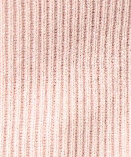 green label relaxing（グリーンレーベルリラクシング）の「RF ラメ ハイネック ニット ◆（ニット/セーター・レディース・オフホワイト/ネイビー/ライラック/ライトピンク・FREE）」の11枚目の写真