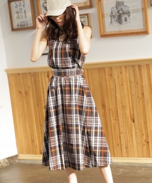 Andemiu | ムジガラノースリラップワンピース785893(ワンピース)