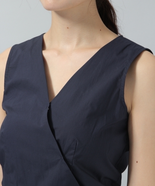 Andemiu（アンデミュウ）の「ムジガラノースリラップワンピース785893（ワンピース・レディース・チェック/イエロー/ネイビー/ピンク・FREE）」の14枚目の写真