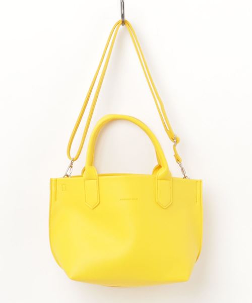 AMERICAN HOLIC（アメリカンホリック）の「8col.仕切りポケット付2WAYトート（ショルダーバッグ・レディース・ホワイト/シルバー/グレー/ブラック/ピンク/イエロー/キャメル/ブルー・FREE）」の19枚目の写真