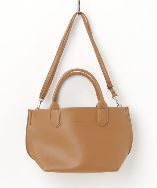 AMERICAN HOLIC（アメリカンホリック）の「8col.仕切りポケット付2WAYトート（ショルダーバッグ・レディース・ホワイト/シルバー/グレー/ブラック/ピンク/イエロー/キャメル/ブルー・FREE）」の20枚目の写真