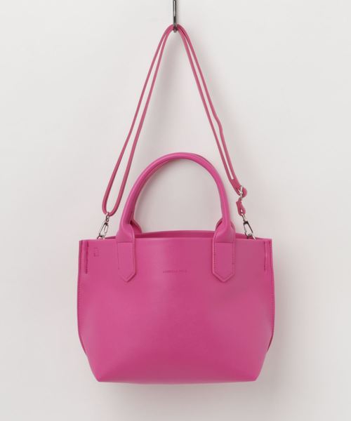 AMERICAN HOLIC（アメリカンホリック）の「8col.仕切りポケット付2WAYトート（ショルダーバッグ・レディース・ホワイト/シルバー/グレー/ブラック/ピンク/イエロー/キャメル/ブルー・FREE）」の21枚目の写真