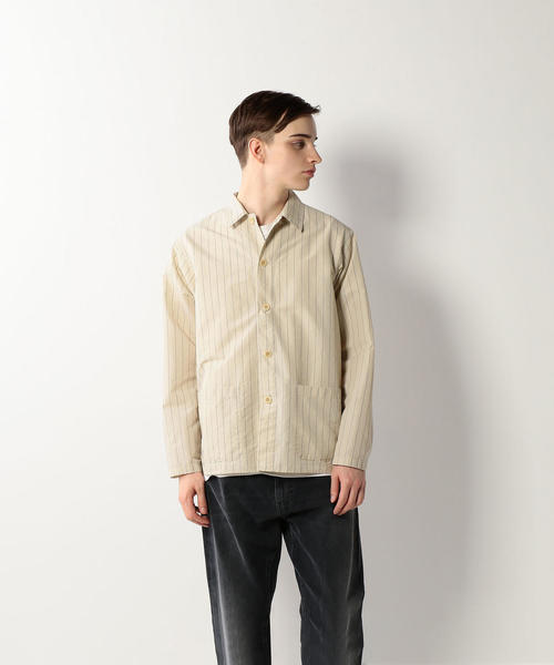 Steven Alan（スティーブンアラン）の「＜Steven Alan＞ C/N STRIPE COVERALL/カバーオール（カバーオール・メンズ・ブラック/ナチュラル・X-LARGE/SMALL/MEDIUM/LARGE）」の5枚目の写真