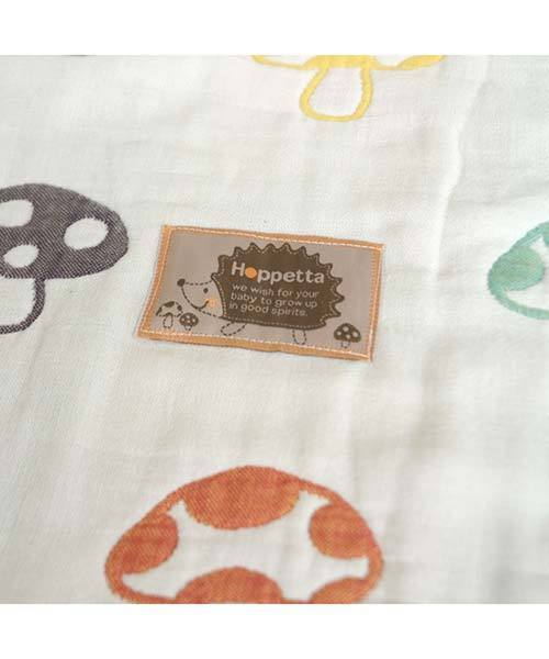 Hoppetta(ホッペッタ)の「【Hoppetta(ホッペッタ)】champignonふくふくガーゼ(6重ガーゼ)ミニケット ミニサイズブランケット 日本製(ベビーカー/ベビーカー用品・キッズ・マルチ・ONE SIZE)」の5枚目の写真