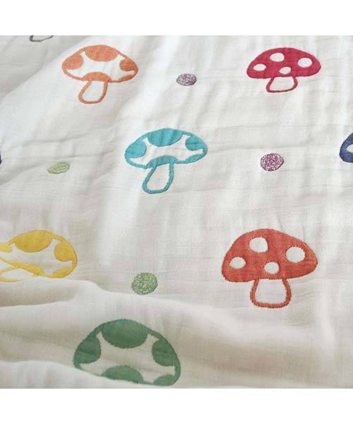 Hoppetta(ホッペッタ)の「【Hoppetta(ホッペッタ)】champignonふくふくガーゼ(6重ガーゼ)ミニケット ミニサイズブランケット 日本製(ベビーカー/ベビーカー用品・キッズ・マルチ・ONE SIZE)」の10枚目の写真